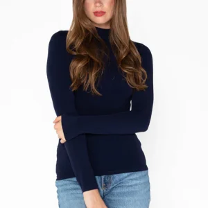 Bamboo Mock Neck Top C'est Moi