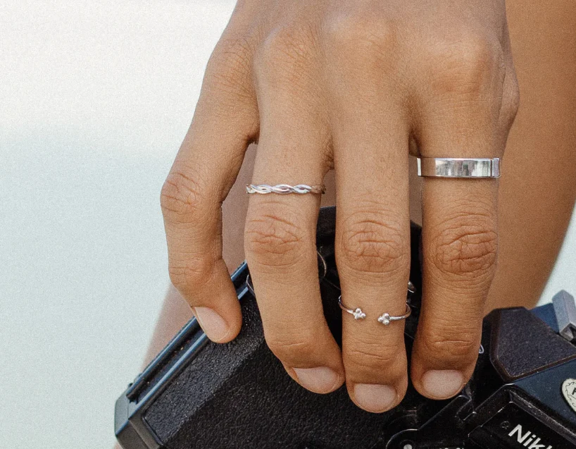 Bague Braided Argent Twenty Compass – Image 3