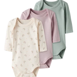 Bodies Name it baby Nbfbody 3p ls jet rainbow noos