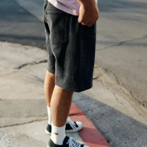 Short Georges 64 Relaxed Black Washed Katin