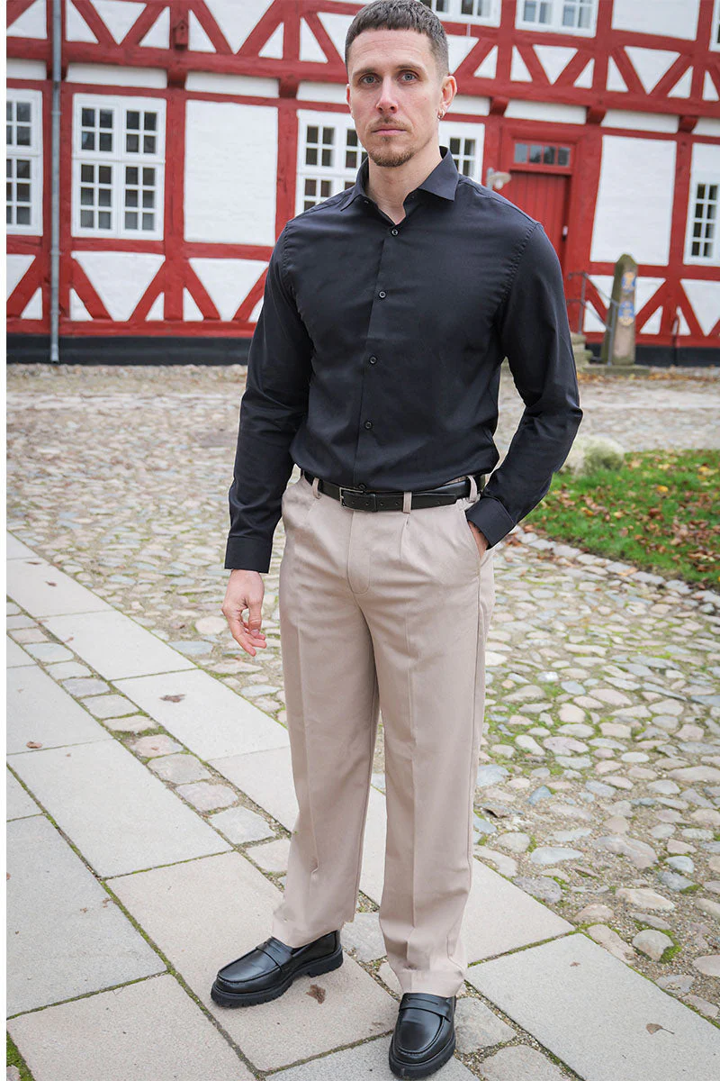 ONLY & SONS Miro Tailored Loose Fit Pants Chinchilla – Image 3