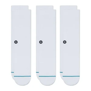 Bas 3 Pack Icon Blanc Stance