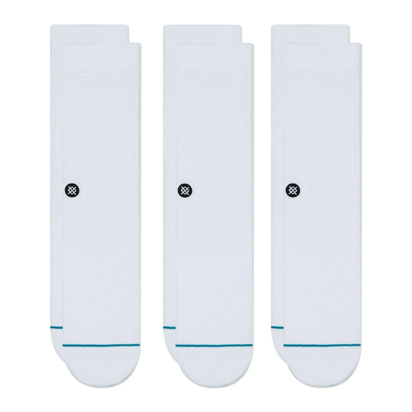 Bas 3 Pack Icon Blanc Stance – Image 2