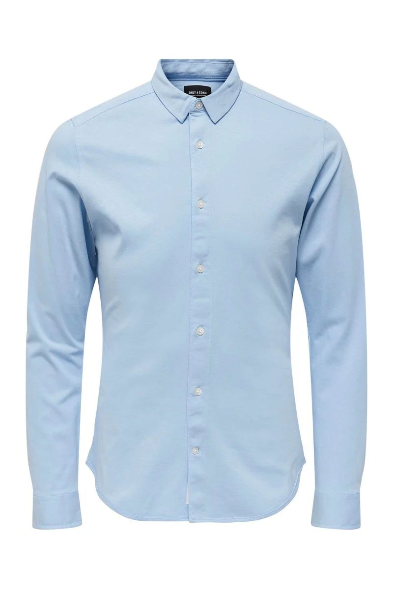 ONLY & SONS Miles LS Stretch Shirt Cashmere Blue – Image 9