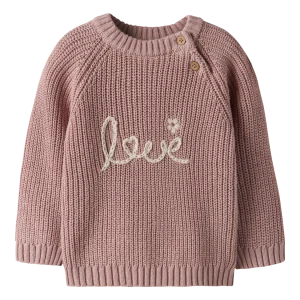 Haut en tricot Lil' atelier baby Nbfemlen emb ls knit lil
