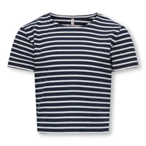 Tops Kids only girl Kognella striped s/s o-neck top jrs noos