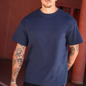 Solid Danton Box Fit Tee Insignia Blue