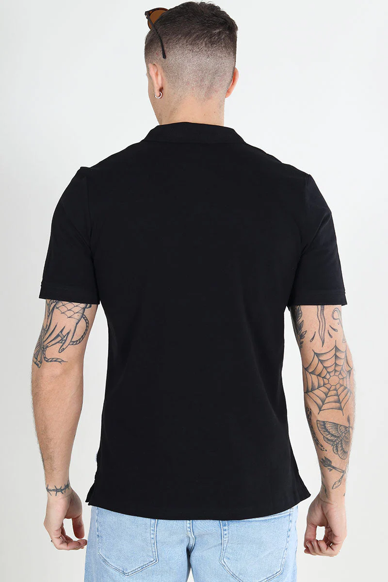 Jack & Jones Basic Polo SS Black – Image 5
