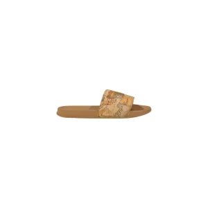 Alviero Martini Prima Classe Women Beige Cotton Slippers