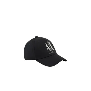 Armani Exchange Casquette en coton noir pour hommes