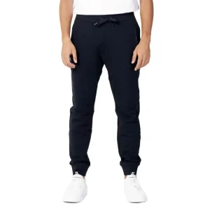 Armani Exchange Bleu Pantalon en coton lacé pour Hommes Automne Hiver