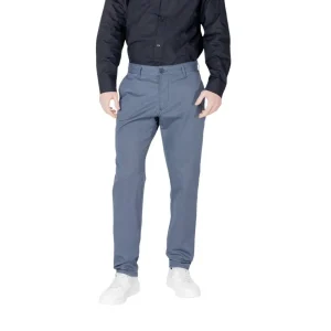 Armani Exchange Bleu Hommes Printemps Été Pantalon en coton mélangé