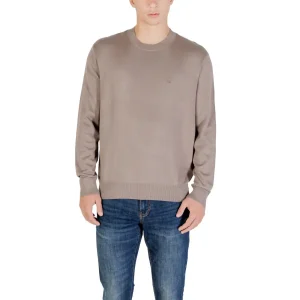Armani Exchange Marron Tricot à col rond pour hommes