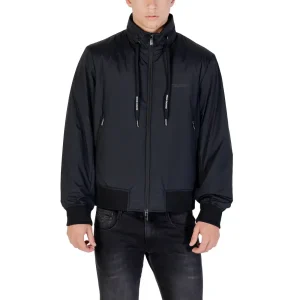 Armani Exchange Hommes Blazer zippé noir automne-hiver