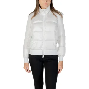 Armani Exchange Women Long White Hooded Fall Winter Jacket (Veste à capuche automne-hiver)