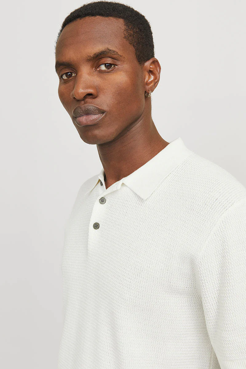 Jack & Jones Cooper Knit Polo Cloud Dancer – Image 4