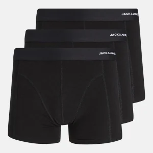 Jack & Jones BASIC BAMBOO TRUNKS 3 PACK Black Black - Black