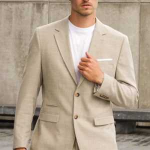 Selected SLIM OASIS LINEN BLAZER Sand