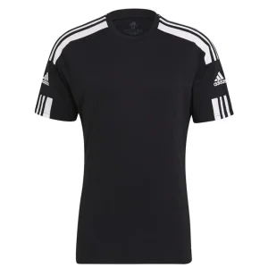 Adidas T Shirt noir avec rayures blanches