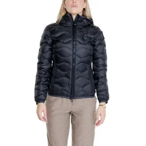 Blauer Women's Black Turtleneck Jacket with Front Pockets (Veste à col roulé noire avec poches avant)