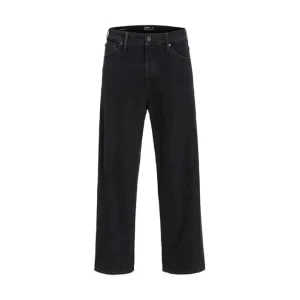 Jack & Jones Hommes Jeans Noir Coton Mélange Printemps Eté