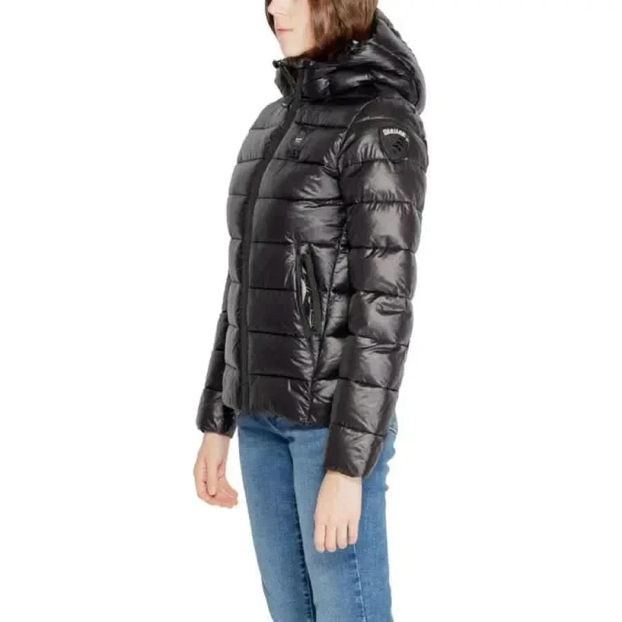 Blauer Women's Black Hooded Jacket with Front Pockets (Veste à capuche noire avec poches avant) – Image 4