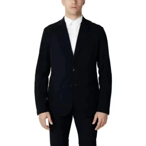 Blazer en coton bleu Armani Exchange Hommes