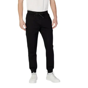 Armani Exchange Hommes Pantalon à lacets uni noir