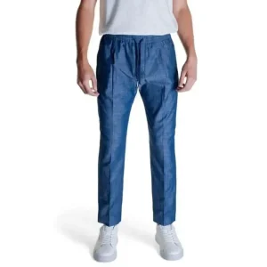 Antony Morato Pantalon en coton bleu à lacets pour hommes