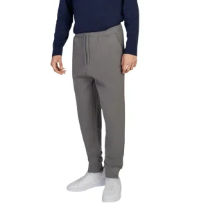 Boss Grey Cotton Stretch Trousers for Men Fall Winter