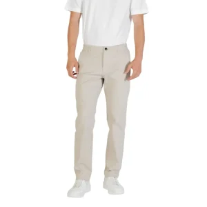 Boss Hommes Pantalon en polyester beige pour l'automne et l'hiver