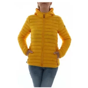Ciesse Piumini Veste longue jaune avec capuche et poches pour femmes