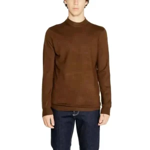 Antony Morato Hommes Pull en tricot marron pour l'automne-hiver