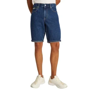 Short en coton bleu clair Calvin Klein Jeans pour hommes