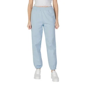 Calvin Klein Jeans Pantalon en coton bleu clair pour femmes