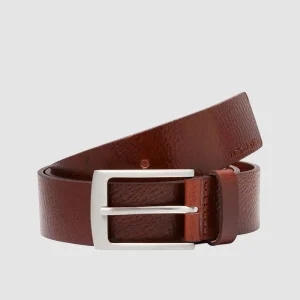 Jack & Jones JACSTOCKHOLM LEATHER BELT NOOS Brown Stone