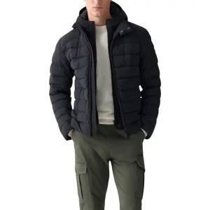 Colmar Originals Black Hooded Zip Jacket for Men