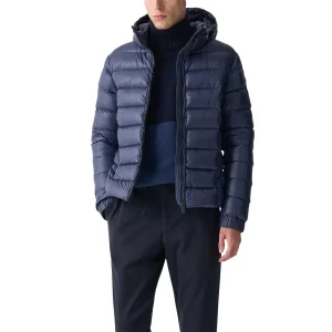 Colmar Originals Blue Hooded Polyamide Jacket for Men