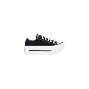 Converse Women Black Plain Lace Sneakers Spring Summer