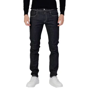 Jean en denim délavé foncé pour homme