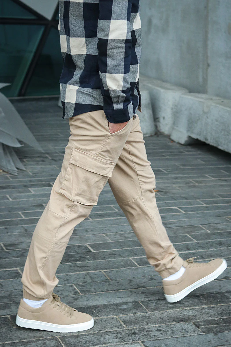 Only & Sons Cam Stage Cargo Cuff Pants Chinchilla – Image 6