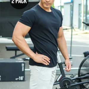 Basic Brand Shape T-shirt 2-Pack Black