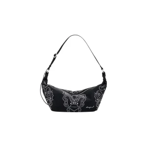 Desigual Noir Sac à bandoulière en polyuréthane avec fermeture éclair et poche intérieure
