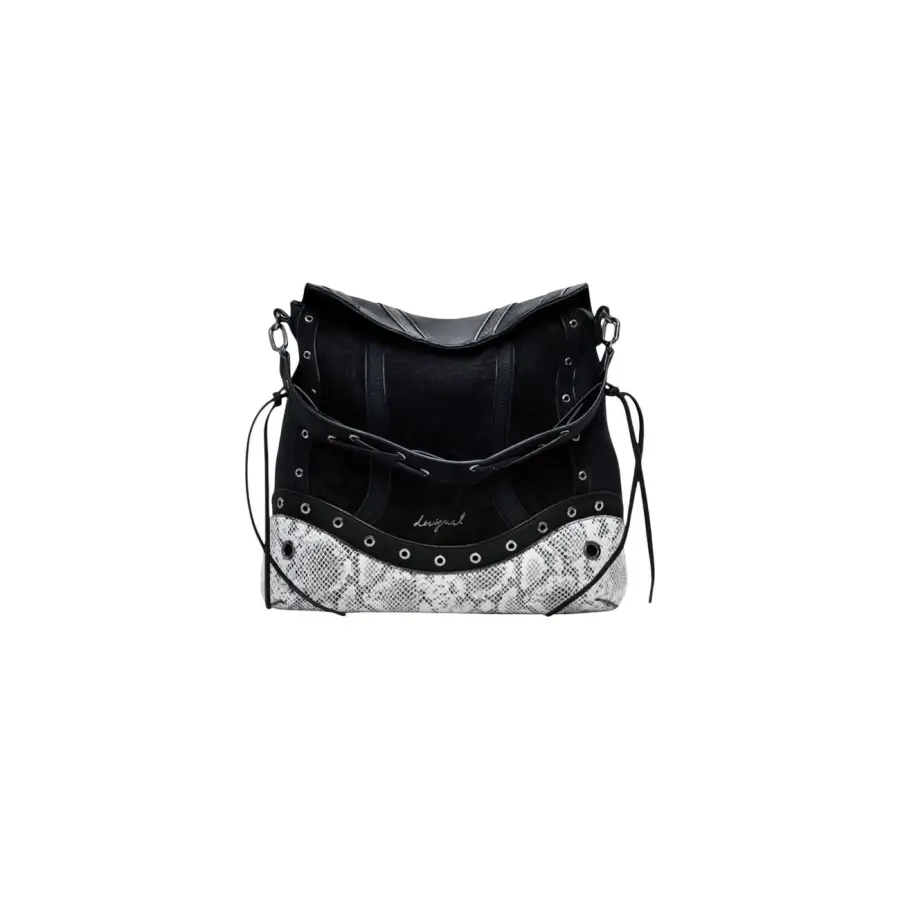 Desigual Black Women Handbag with Shoulder Strap and Zip Closure – Image 2