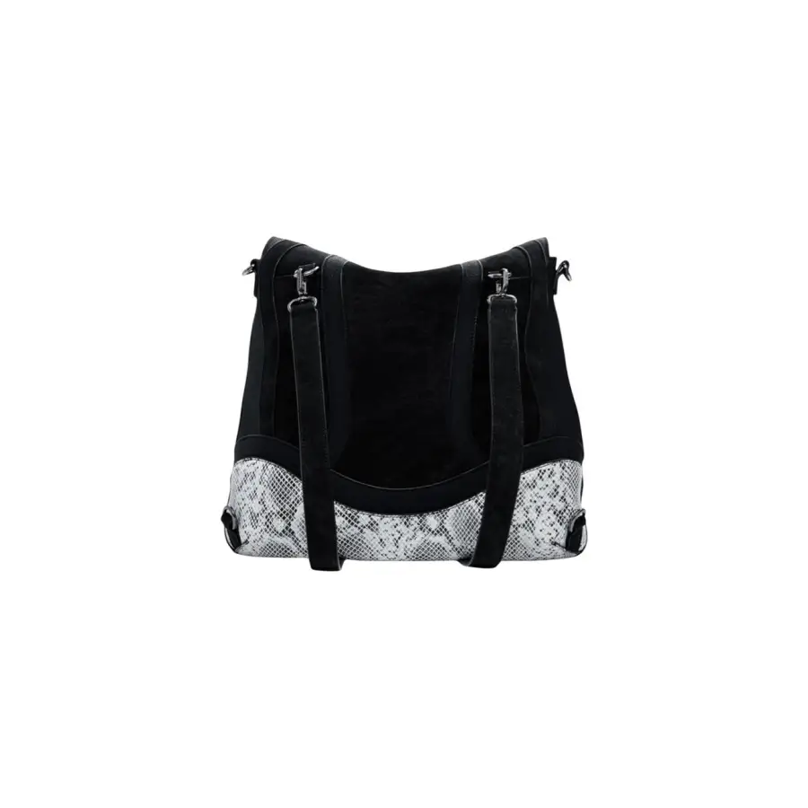 Desigual Black Women Handbag with Shoulder Strap and Zip Closure – Image 4