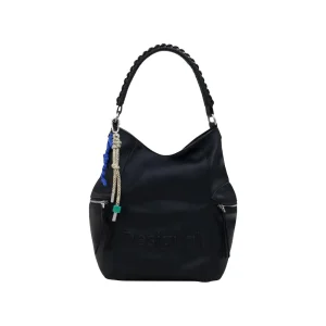Desigual Women Black Sac à dos avec poches intérieures et extérieures