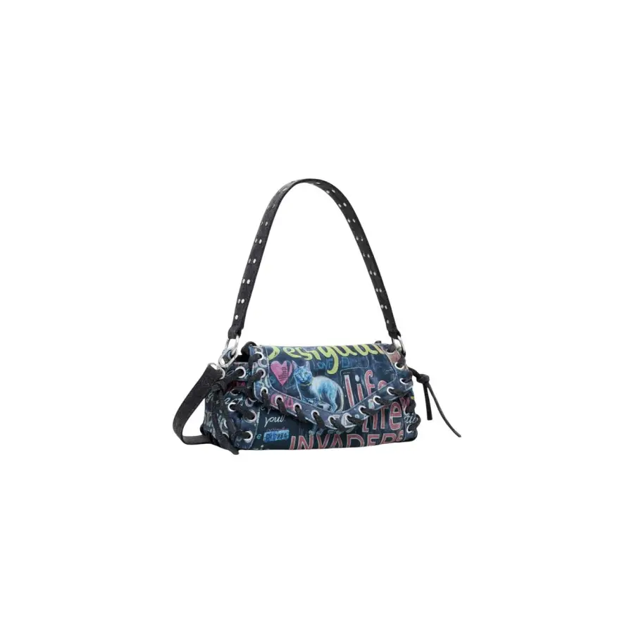 Desigual femme automne hiver sac à main avec boutons et poches automatiques – Image 3
