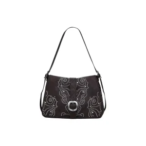 Desigual Womens Brown Fall Winter Bag with Automatic Button Closure
