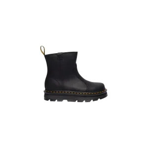 Bottes montantes en cuir noir pour femmes Dr. Martens