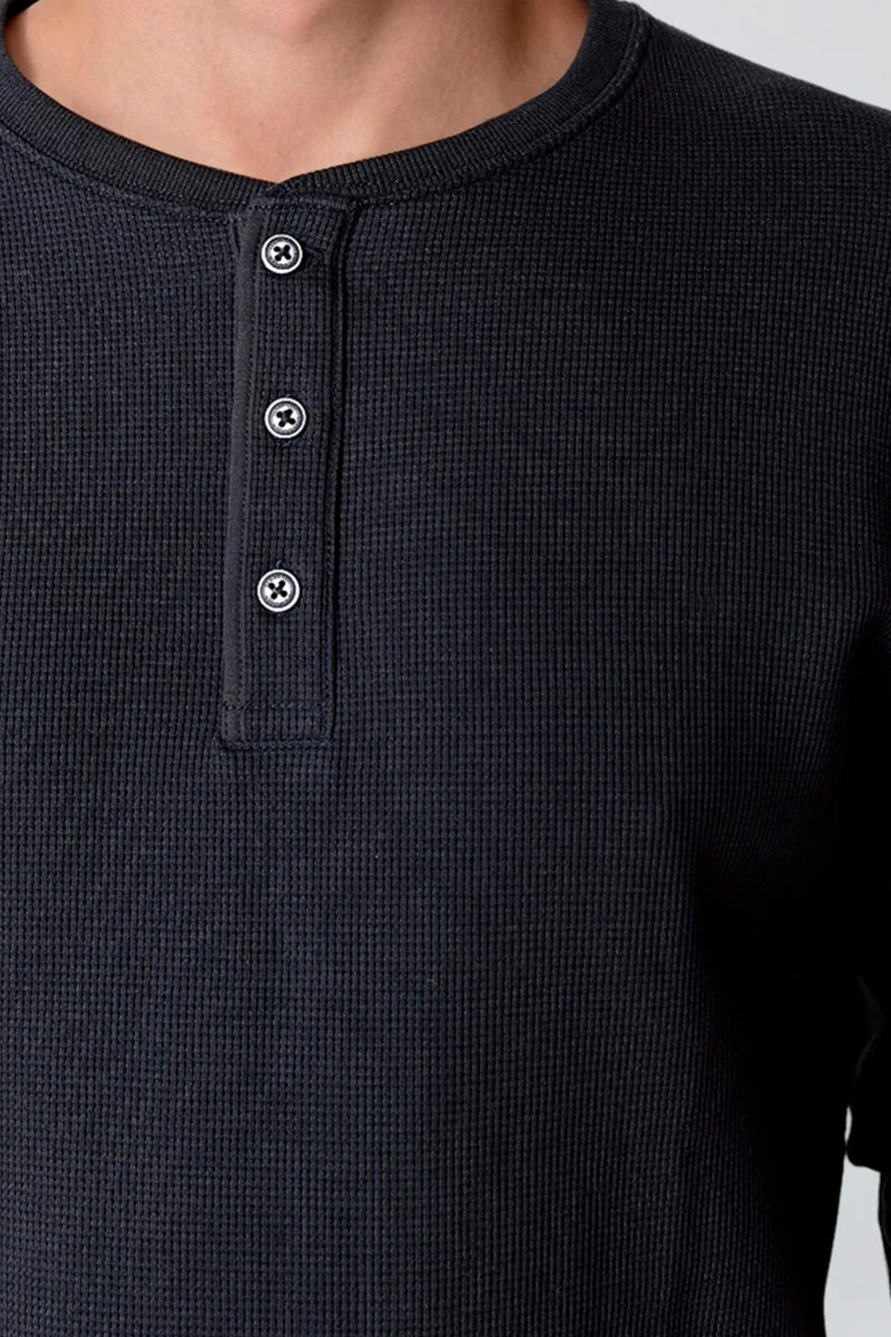 Clean Cut Copenhagen Cal L/S grandad Dark Navy – Image 4